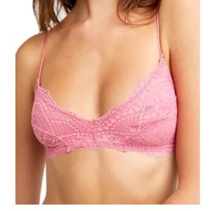 NWT free people maya multi-way bralette pink